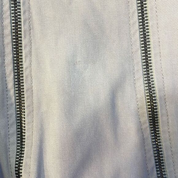 (NUDE) Beige Layered Flared High Rise Ruffle Denim Skirt Size 28 - Picture 9 of 9